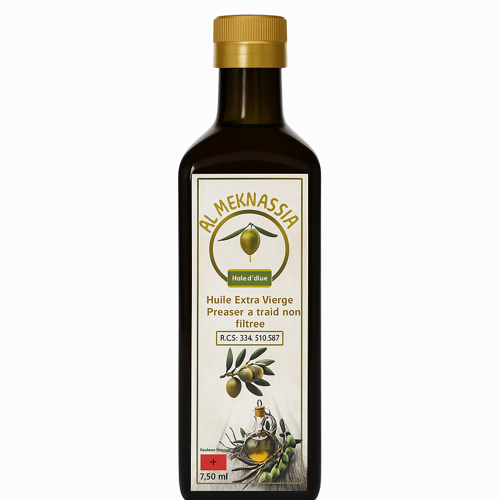 Huile d'olive extra vierge-750ml pressée à froid